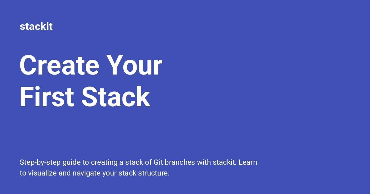 Stack Synonyms Create Your First Stack - stackit