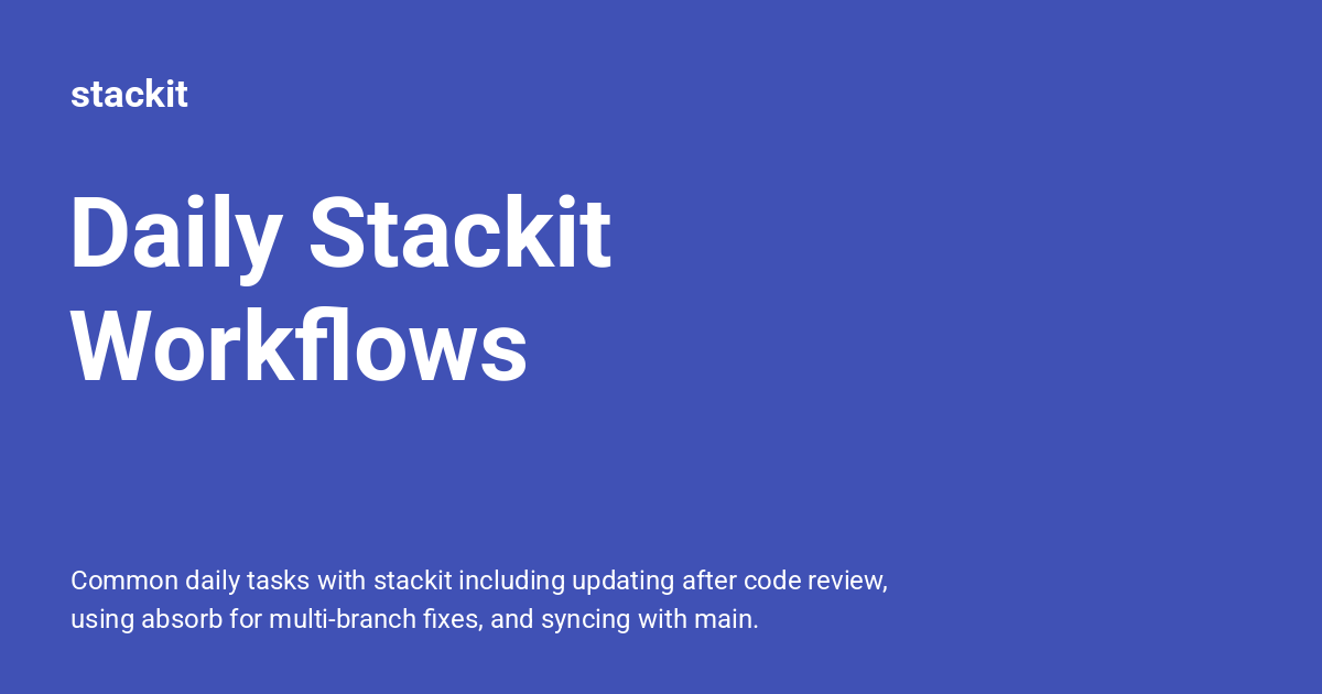 Daily Stackit Workflows - stackit